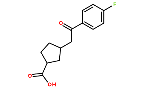 CIS-3-[2-(4-FLUOROPHENYL)-2-OXOETHYL]CYCLOPENTANE-1-CARBOXYLIC ACID