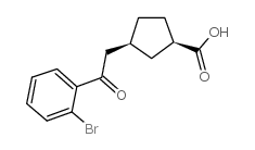 CIS-3-[2-(2-BROMOPHENYL)-2-OXOETHYL]CYCLOPENTANE-1-CARBOXYLIC ACID