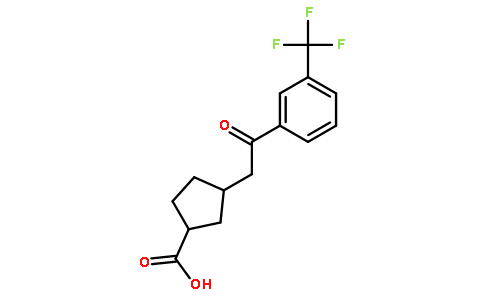 CIS-3-[2-OXO-2-(3-TRIFLUOROMETHYLPHENYL)ETHYL]CYCLOPENTANE-1-CARBOXYLIC ACID