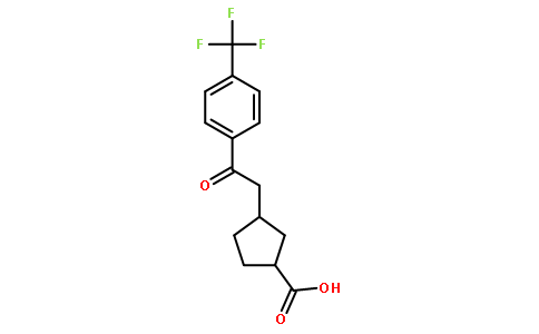 CIS-3-[2-OXO-2-(4-TRIFLUOROMETHYLPHENYL)ETHYL]CYCLOPENTANE-1-CARBOXYLIC ACID