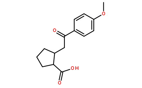 TRANS-2-[2-(4-METHOXYPHENYL)-2-OXOETHYL]CYCLOPENTANE-1-CARBOXYLIC ACID