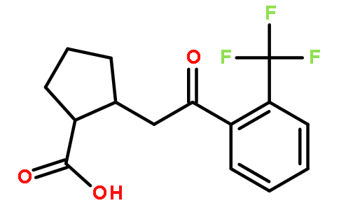 TRANS-2-[2-OXO-2-(2-TRIFLUOROMETHYLPHENYL)ETHYL]CYCLOPENTANE-1-CARBOXYLIC ACID