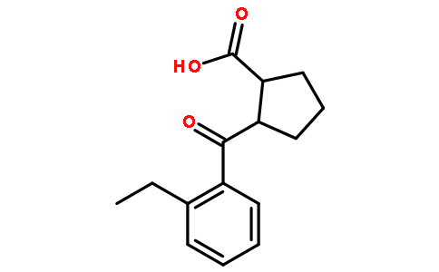 TRANS-2-(2-ETHYLBENZOYL)CYCLOPENTANE-1-CARBOXYLIC ACID