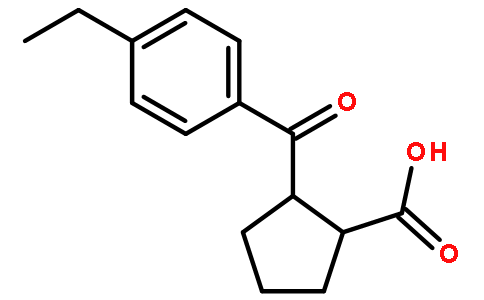 TRANS-2-(4-ETHYLBENZOYL)CYCLOPENTANE-1-CARBOXYLIC ACID