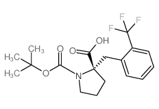 (2S)-1-[(2-methylpropan-2-yl)oxycarbonyl]-2-[[2-(trifluoromethyl)phenyl]methyl]pyrrolidine-2-carboxylic acid