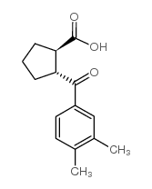 (1R,2R)-2-(3,4-dimethylbenzoyl)cyclopentane-1-carboxylic acid