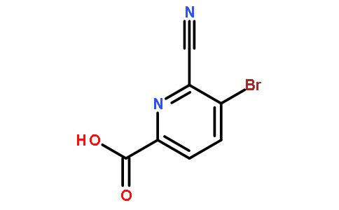 5-溴-6-氰基吡啶甲酸