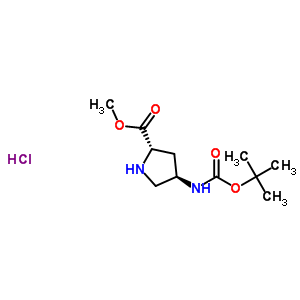 (2S,4r)-4-boc-氨基吡咯烷-2-羧酸甲酯盐酸盐