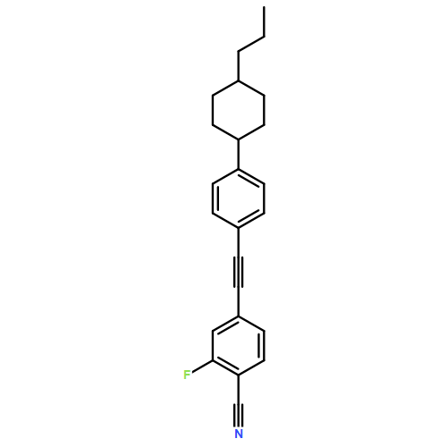 BENZONITRILE,2-FLUORO-4-[[4-(4-PROPYLCYCLOHEXYL)PHENYL]ETHYNYL]-,TRANS-