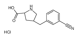(2S,4R)-4-[(3-cyanophenyl)methyl]pyrrolidine-2-carboxylic acid,hydrochloride