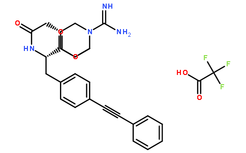 N-[[(3R)-1-(氨基亚氨基甲基)-3-哌啶基]乙酰基]-4-(苯基乙炔基)-L-苯丙氨酸甲基酯三氟乙酸酯