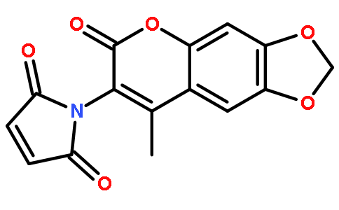 6,7-亚甲二氧基-4-甲基-3-马来酰亚胺香豆素