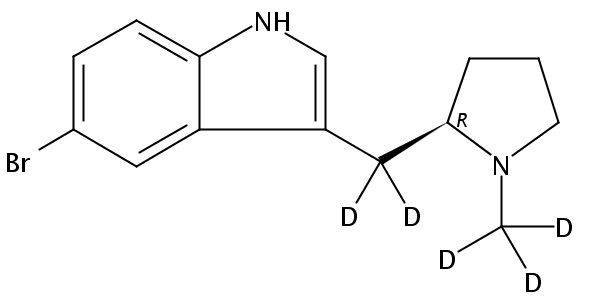 (R)-5-Bromo-3-(N-methylpyrrolidin-2-ylmethyl-d5)-1H-indole