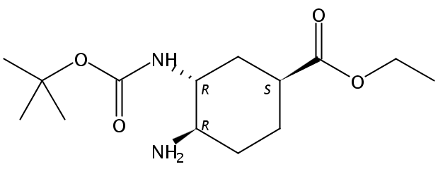 (1S,3R,4R)-Ethyl 4-amino-3-((tert-butoxycarbonyl)amino)cyclohexanecarboxylate