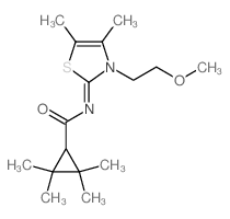 N-[3-(2-methoxyethyl)-4,5-dimethyl-1,3-thiazol-2-ylidene]-2,2,3,3-tetramethylcyclopropane-1-carboxamide