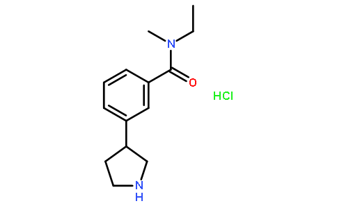 N-乙基-n-甲基-3-(吡咯烷-3-基)苯甲酰胺盐酸盐