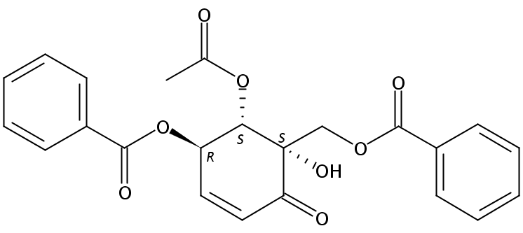 (4R,5S,6S)-5-(乙酰氧基)-4-(苯甲酰氧基)-6-[(苯甲酰氧基)甲基]-6-羟基-2-环己烯-1-酮