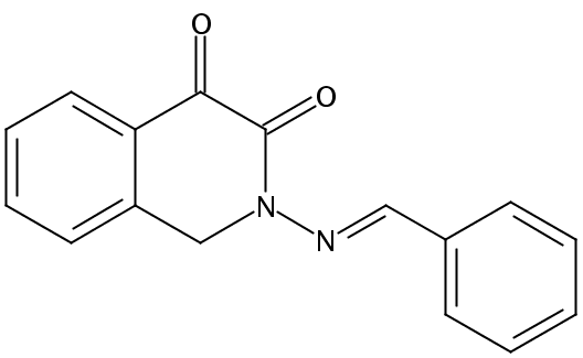 (E)-2-(Benzylideneamino)-1,2-dihydroisoquinoline-3,4-dione