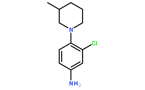 3-氯-4-(3-甲基-1-哌啶基)苯胺