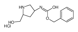 benzyl N-[(3S,5R)-5-(hydroxymethyl)pyrrolidin-3-yl]carbamate,hydrochloride