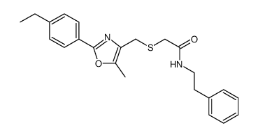 Acetamide, 2-[[[2-(4-ethylphenyl)-5-methyl-4-oxazolyl]methyl]thio]-N-(2-phenylethyl)