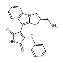 3-[(2R)-2-(aminomethyl)-2,3-dihydro-1H-pyrrolo[1,2-a]indol-4-yl]-4-anilinopyrrole-2,5-dione