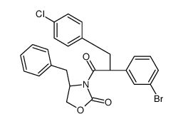 (4S)-4-benzyl-3-[(2S)-2-(3-bromophenyl)-3-(4-chlorophenyl)propano yl]oxazolidin-2-one