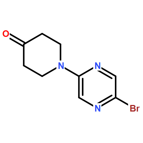 1-(5-溴-2-吡嗪基)-4-哌啶酮