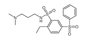 5-(benzenesulfonyl)-N-[3-(dimethylamino)propyl]-2-ethylbenzenesulfonamide