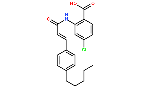 2-(对戊基桂皮酰基)胺-4-氯代苯甲酸