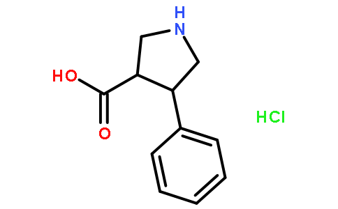 3-​Pyrrolidinecarboxyli​c acid, 4-​phenyl-​, hydrochloride (1:1)​, (3S,​4R)​-