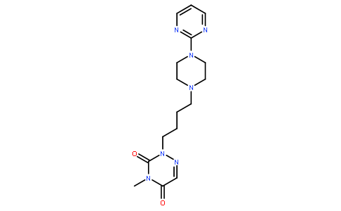 4-甲基-2-[4-[4-(2-嘧啶基)-1-哌嗪基]丁基]-1,2,4-三嗪-3,5(2H,4H)-二酮