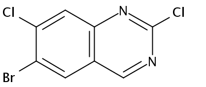 Quinazoline, 6-​bromo-​2,​7-​dichloro-