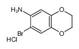 7-Bromo-2,3-dihydro-1,4-benzodioxin-6-amine hydrochloride (1:1)