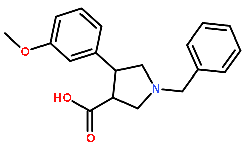 3-​Pyrrolidinecarboxyli​c acid, 4-​(3-​methoxyphenyl)​-​1-​(phenylmethyl)​-