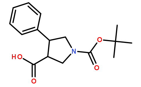 1-(叔丁氧羰基)-4-苯基吡咯烷-3-甲酸