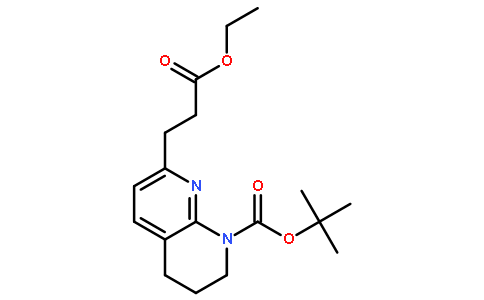 8-[(1,1-二甲基乙氧基)羰基]-5,6,7,8-四氢-1,8-萘啶-2-丙酸乙酯