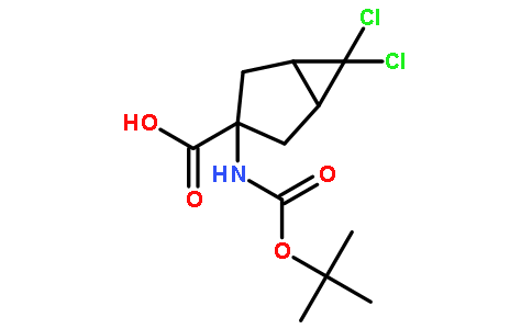 3-(Boc-氨基)-6,6-二氯双环[3.1.0]己烷-3-羧酸
