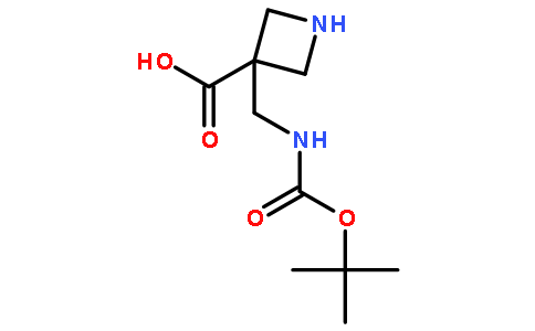 3-[[(2-methylpropan-2-yl)oxycarbonylamino]methyl]azetidine-3-carboxylic acid