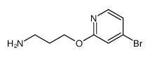 3-(4-bromopyridin-2-yl)oxypropan-1-amine