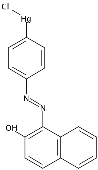 1-(4-氯汞苯基偶氮)-2-萘酚