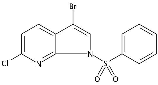 3-Bromo-6-chloro-1-(phenylsulfonyl)-1H-pyrrolo[2,3-b]pyridine