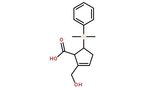(1R,5S)-5-(二甲基苯基硅烷基)-2-羟甲基-2-环戊烯-1-羧酸