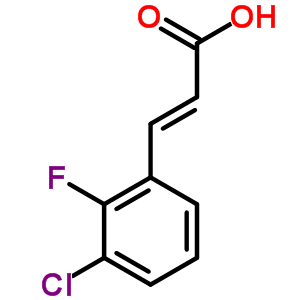 3-氯-2-氟肉桂酸