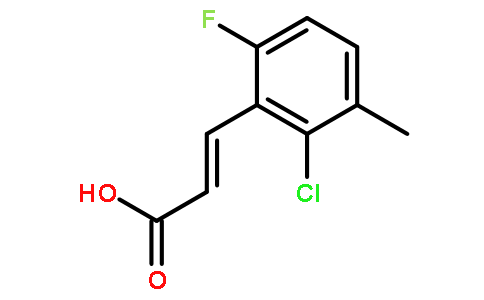 2-氯-6-氟-3-甲基肉桂酸