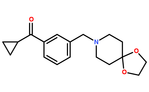 cyclopropyl-[3-(1,4-dioxa-8-azaspiro[4.5]decan-8-ylmethyl)phenyl]methanone
