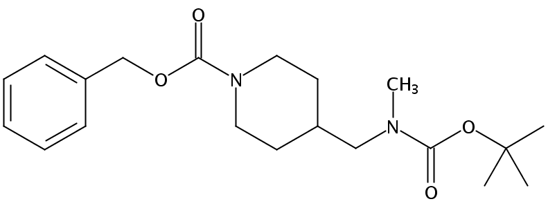 4-((叔丁氧基羰基(甲基)氨基)甲基)哌啶-1-羧酸苄酯