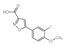 5-(3-氟-4-甲氧基-苯基)-1,2-恶唑-3-羧酸