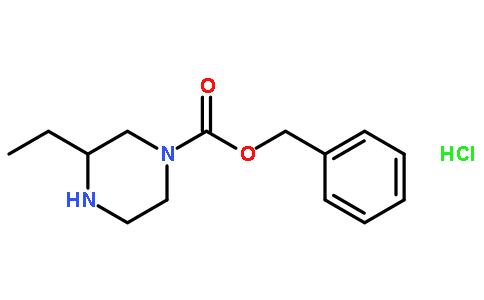(S)-3-乙基哌嗪-1-羧酸苄酯盐酸盐