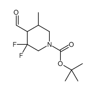 2-Methyl-2-propanyl 3,3-difluoro-4-formyl-5-methyl-1-piperidineca rboxylate